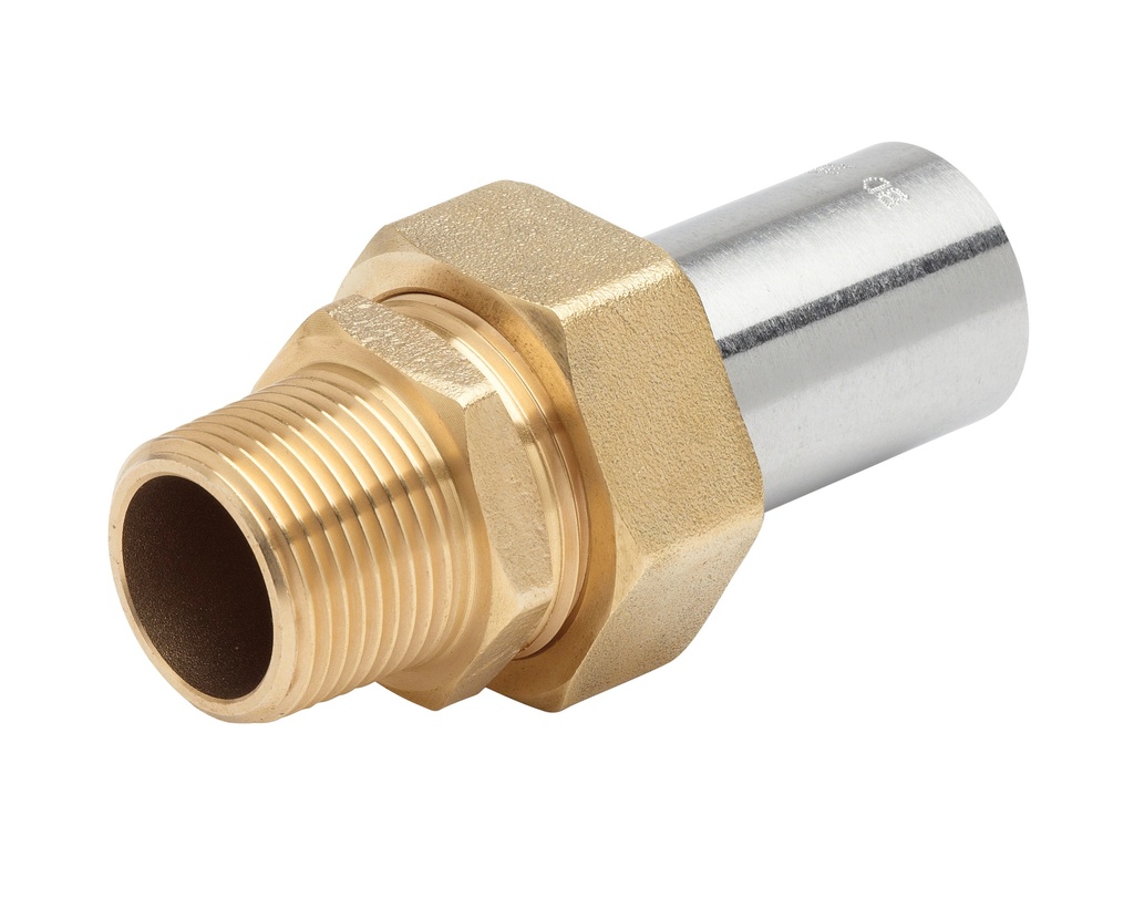 RACCORD 3 PIECES CAL15 M1/2" AC21.3 CONIQUE 6.25% RAC310