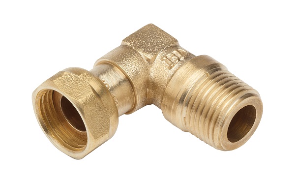 RACCORD 90° E1/2"-M1/2" CONIQUE 6,25% PR TUBE ACIER+JOINT NF540