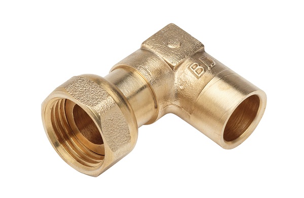 RACCORD 90° JPG  ECROU 1/2" - CU14 AVEC JOINT NF540 COU121