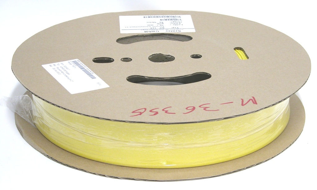 GAINE THERMORETRACTABLE POLYOLEFIN JAUNE POUR PLT 32 - 1M