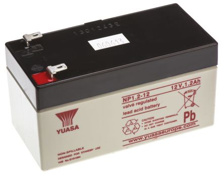 [TECBA010] BATTERIE SECOURS PLOMB 12V 1,3 AH POUR CENTRALE CE408 CE408P